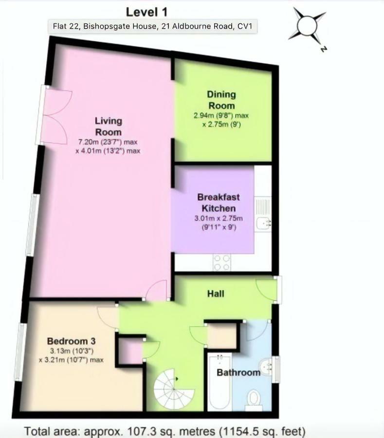 4B Loft Penthouse Industrial Decor With Canal & City Views Coventry Eksteriør billede